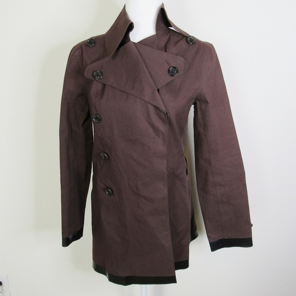 BURBERRY Double-breasted  Dark Brown Trench Coat 8 - Picture 6 of 10